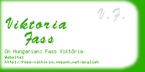 viktoria fass business card